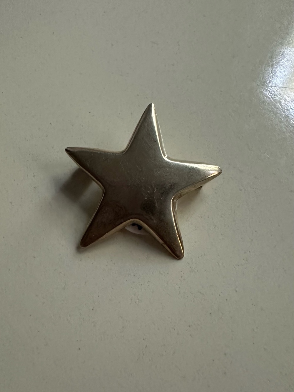 Silver Star Brooch - Elegant Star Pin in Silver Tone